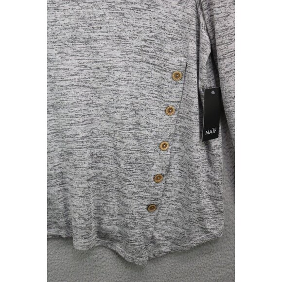 Naif 3/4 Sleeve Cowl Neck Tunic-Size 1X-New with Tags-Very Soft - Picture 2 of 8